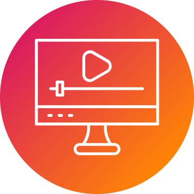 vektör lcd simgesi illüstrasyonu