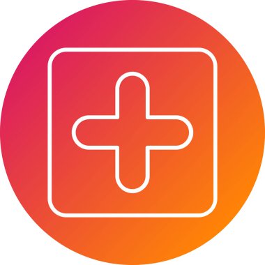 Tıbbi bir simgenin vektör illüstrasyonu