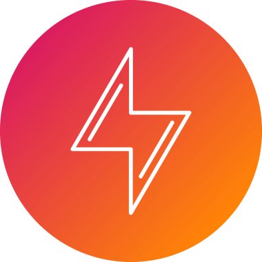 Şimşek simgesinin vektör illüstrasyonu