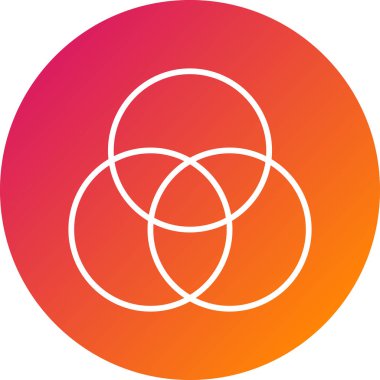 Güzel ve renkli bir simgenin vektör çizimi