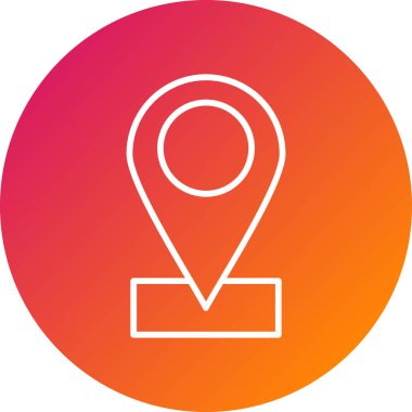 konumu simgesi harita, illüstrasyon vektör