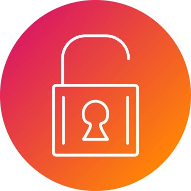 ikon vektör illüstrasyonunu kilitle