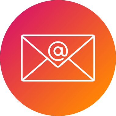 Soyut arkaplan gruplandırılmış zarf simgesi