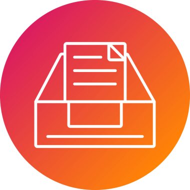 Dosya simgesinin vektör illüstrasyonu