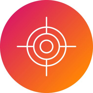 Hedef simgenin vektör illüstrasyonu