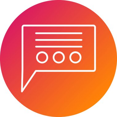 ileti ikonu vektör illüstrasyonu