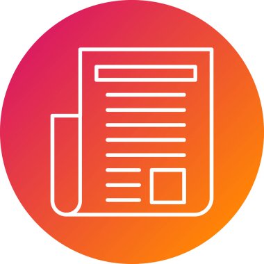 Belge simgesinin vektör illüstrasyonu