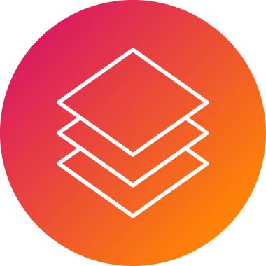 Tek bir simgenin vektör illüstrasyonu