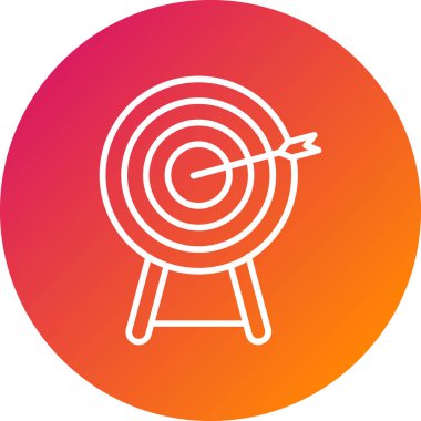 vektör hedef simgesi illüstrasyonu