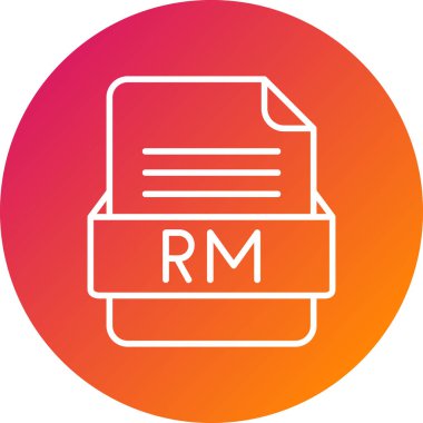 Dosya biçim simgesinin vektör illüstrasyonu