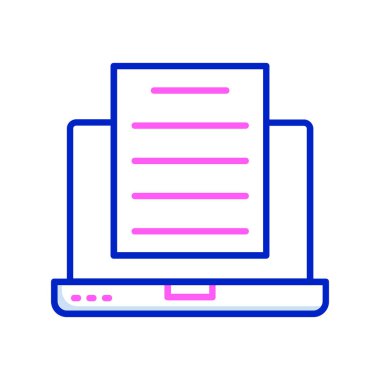 Bilgisayar. Web simgesi basit tasarım