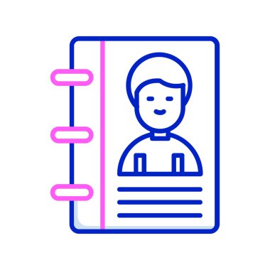 kitap simgesi vektör illüstrasyonu