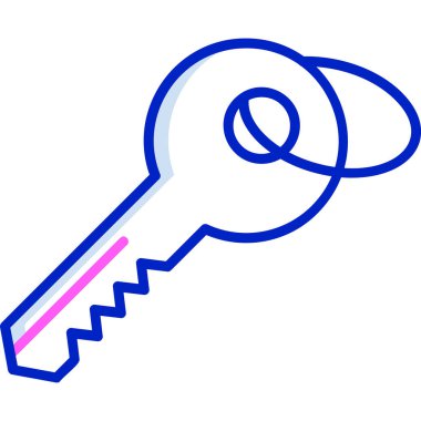 Anahtar. Web simgesi basit illüstrasyon