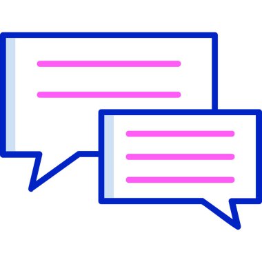 konuşma balonu simgesi işareti sembolü