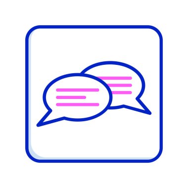 Konuşma baloncukları ikon vektör çizimi