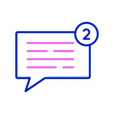 metin ve ileti ile konuşma balonu