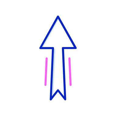 ok simgesi vektör illüstrasyonu