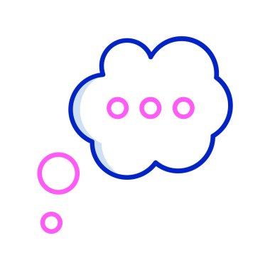 Beyin simgesi olan düşünce balonu