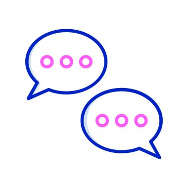 Konuşma baloncukları. renk illüstrasyonu.