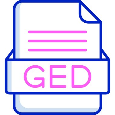 dosya biçimi simgesi, vektör illüstrasyonu