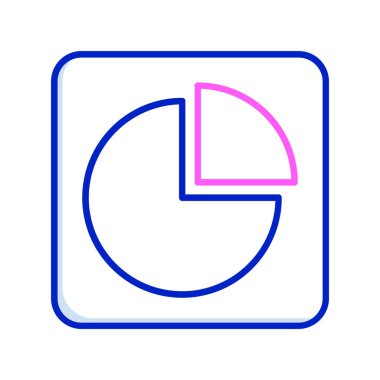 Pasta grafiği vektör illüstrasyonu