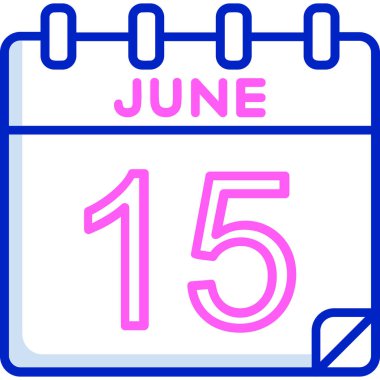 Takvim simgesi, vektör çizimi