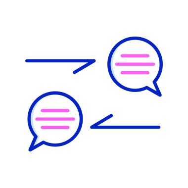 sohbet kabarcıkları vektör illüstrasyon.