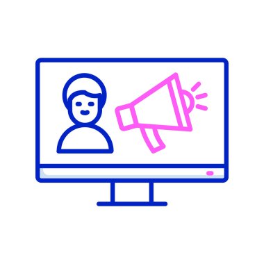 Haberleri bilgisayar monitörü illüstrasyonuyla duyurmak