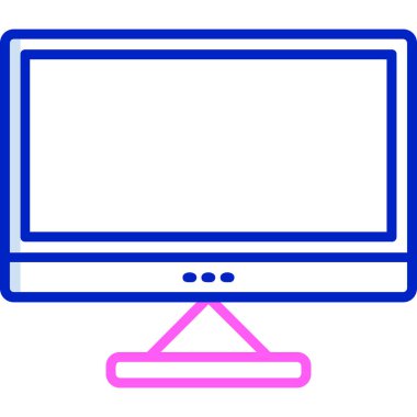 Bilgisayar. Web simgesi basit illüstrasyon