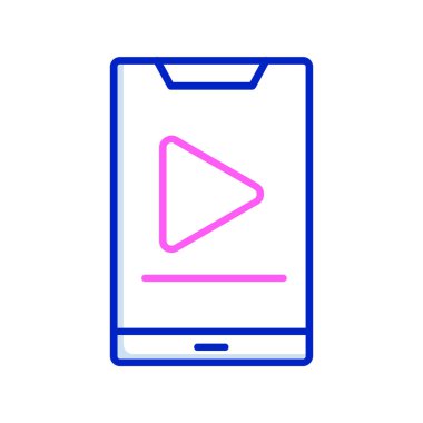 video simgesi vektör illüstrasyonu