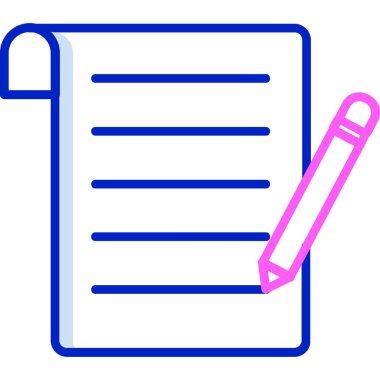 Kalem. Web simgesi basit illüstrasyon