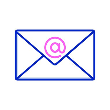 zarf e- posta simgesi vektör illüstrasyonu