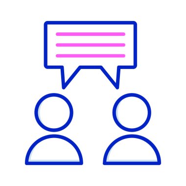 Konuşma balonu vektör çizimi