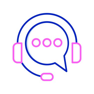 kulaklık simgesi vektör illüstrasyonu