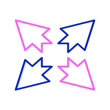 ok simgesi vektör illüstrasyonu