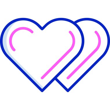 Kalp. Web simgesi basit illüstrasyon