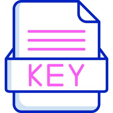 dosya biçimi simgesi, vektör illüstrasyonu