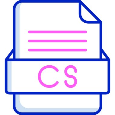 dosya biçimi simgesi, vektör illüstrasyonu