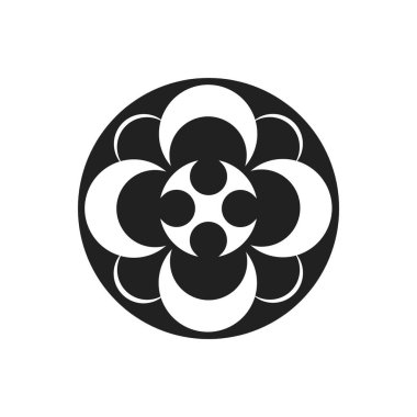 Bir çiçeğin vektör illüstrasyonu