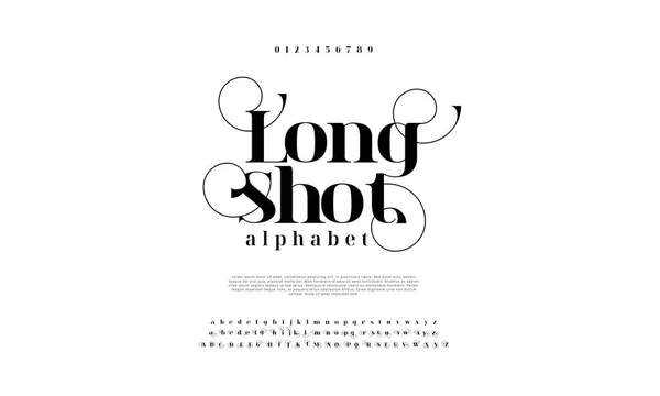 Vector Hand Drawn Alphabet Font Alphabet Letters — Stock Vector