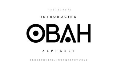 alfabe yazı tipi tasarımı, vektör illüstrasyonu 10 birim