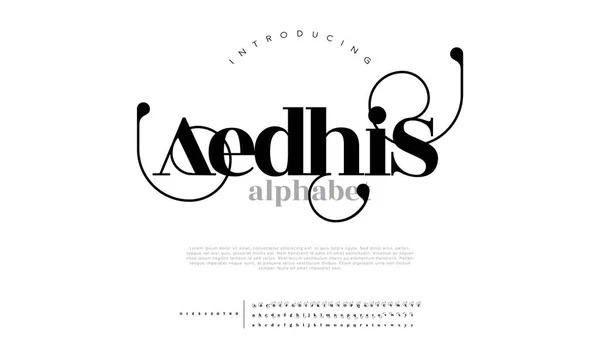 Svart Och Vitt Alfabet Bokstav Logotyp Kreativ Typografi Ikon Design — Stock vektor
