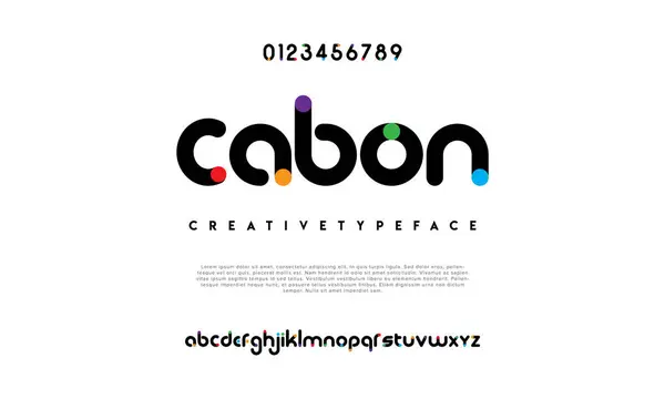 Diseño Vectorial Letras Coloridas Del Alfabeto Juego Logotipos — Vector de stock