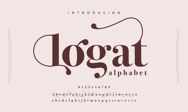 Modern alfabe tasarımı şablon çizimi