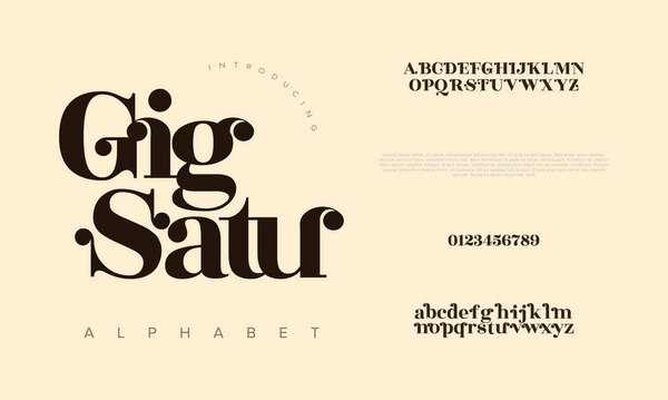 vector modern alphabet. letters.