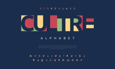 vektör biçimlendirilmiş alfabe yazıtipi