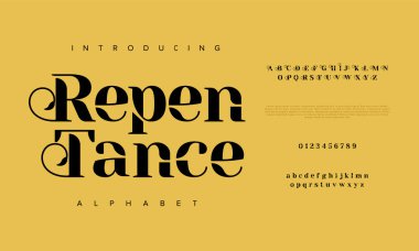 vektör modern biçimlendirilmiş modern alfabe tasarımı