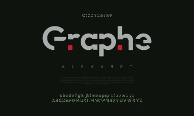 Modern yazı tipi ve alfabe alfabesinin biçimlendirilmiş vektörü, yaratıcı tasarım, poster, web, logo, t-shirt, rozet için.