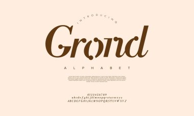 Vektör alfabesi tasarımı. modern yazı tipi.