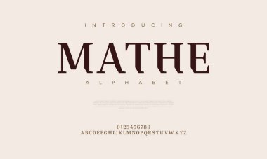 Modern tarz için vektör logosu. zarif yazı tipi.